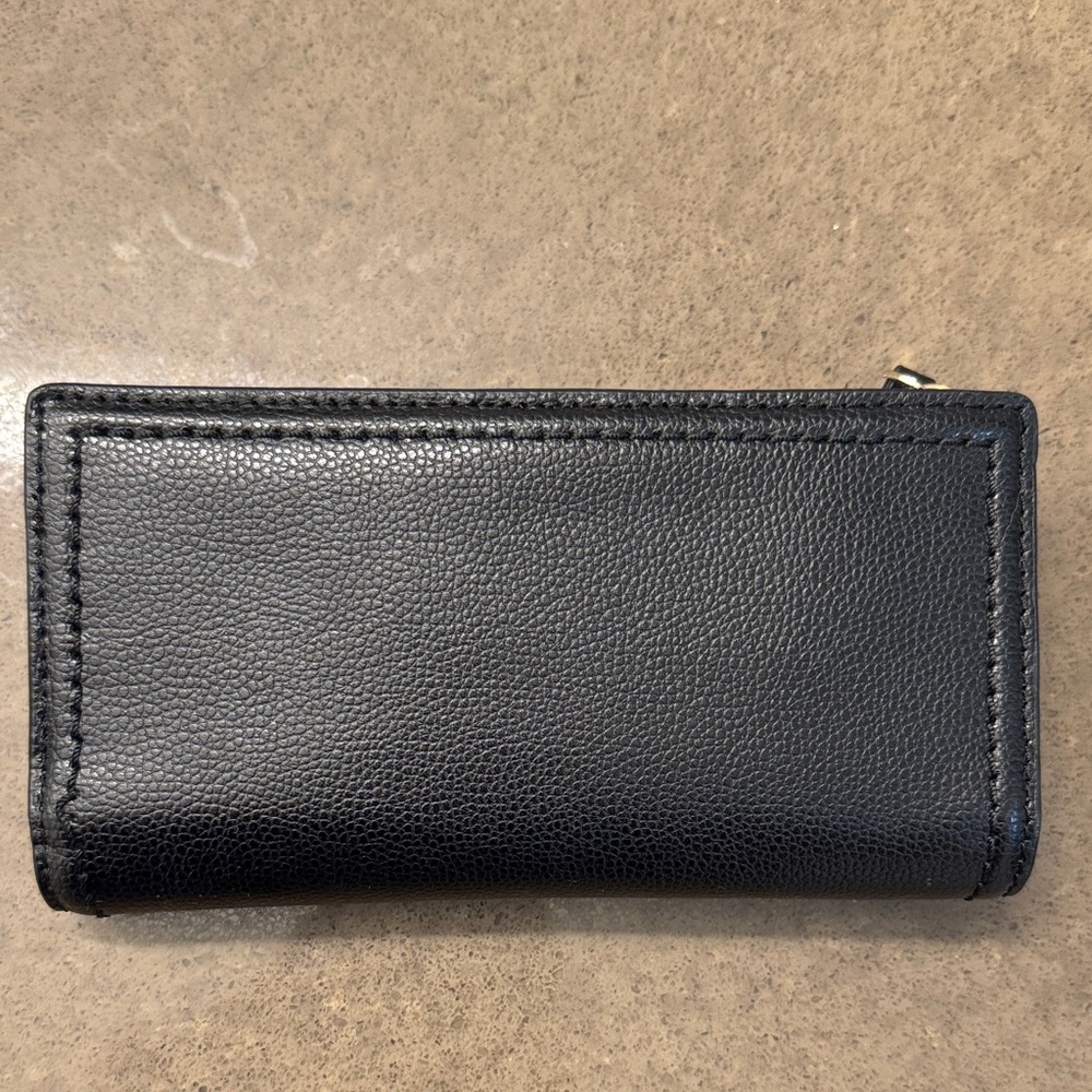 Kate Spade Black Textured Wallet with Gold Detail - Picture 3 of 3